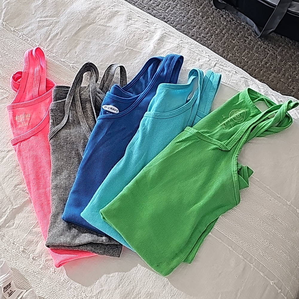 SET of 5 EACH - Tank Tops Sizes Small & Medium - Mossimo - Old Navy & SO Brands